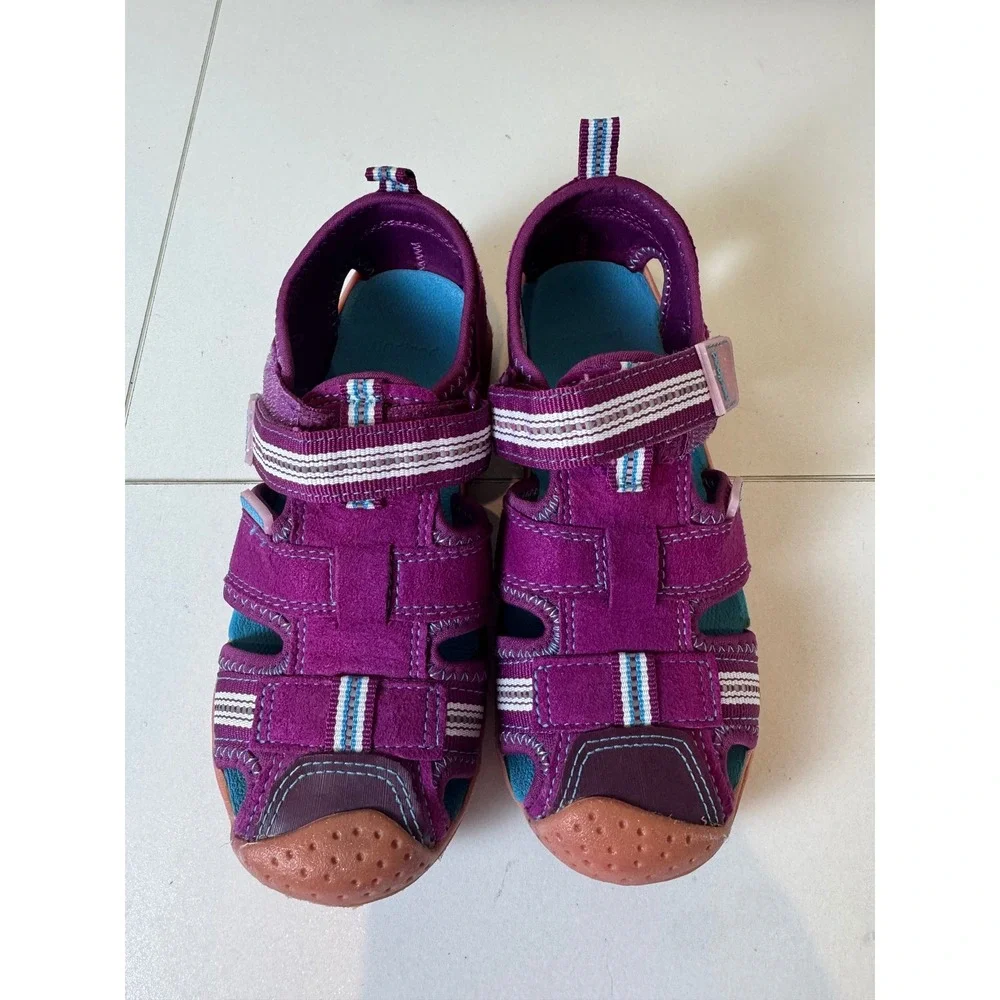 Pediped‎ Sahara Sandals Kids Size 12.5 13 Purple Washable Water Shoes Gorpcore